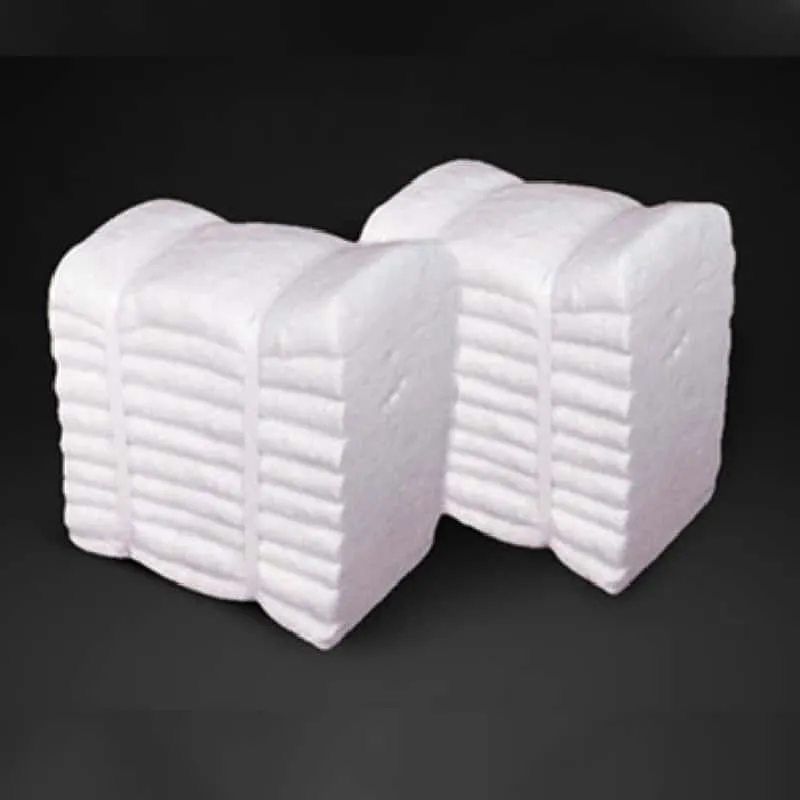 Складной блок из керамического волокна, сделанный из одеяла